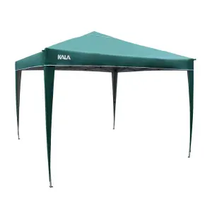 Gazebo Dobrável Verde com Pés de Alumínio 3x3m Kala