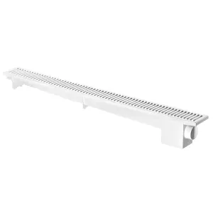 Ralo e Grelha Linear Modulável Branco 70cm HERC