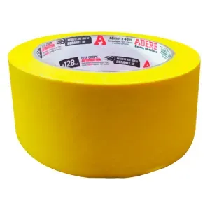 Fita Crepe Auto A128 Amarela 48mmx40m Adere