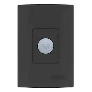 Sensor de presença Preto de Embutir Multifuncional Qualitronix