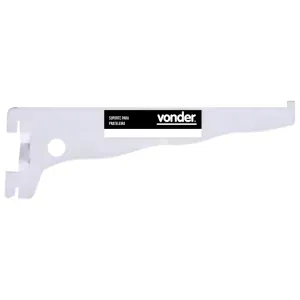Suporte para prateleira branco 20 cm VONDER