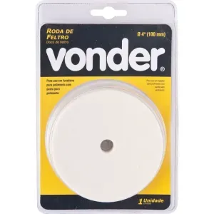 Roda de feltro para polimento 100 mm VONDER