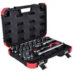 Jogo de Soquetes Estriados 24 Peças R69013024 Gedore Red