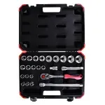 Jogo de Soquetes Estriados 24 Peças R69013024 Gedore Red