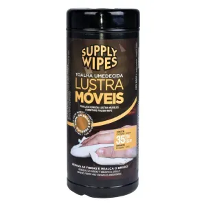 Toalha Umedecida Lustra Móveis Supply Wipes