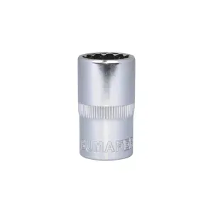 Soquete Estriado 17 mm Encaixe 1/2" Bumafer
