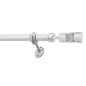 Varão para Cortina 3m Branco Strass Kala