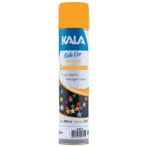 TINTA SPRAY LUMINOSA LARANJA KALA