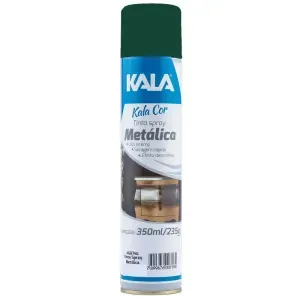 TINTA SPRAY METÁLICO VERDE KALA