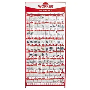 KIT EXPOSITOR WORKER FIXACAO 1200CARTELAS