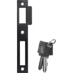 Fechadura Externa Roseta Quadrada Cromada Stam