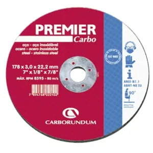 Disco Corte Industrial 7x1/8x1/8" Carborundum
