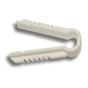 Abraçadeira Cabo Fischer Grampo 4mm Branco 100 Pçs