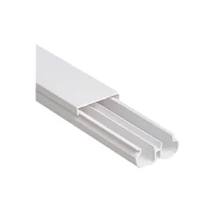 Canaleta com Divisória de Fita 20X10X2m Branco Ilumi