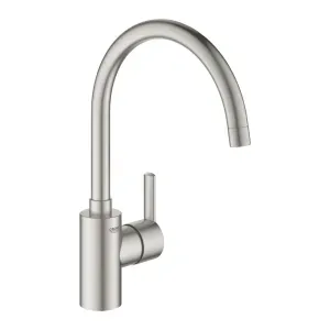 Misturador Monocomando Cozinha Bica Alta Inox Fell Grohe
