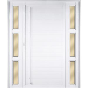 Porta Lambri em Alumínio 2 Bandeiras BR Direita 210X171cm Metalflex