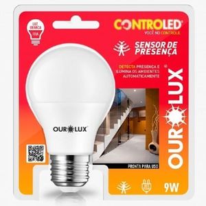 LAMP LED SENS.PRES. 9W 6500K BIV. E27