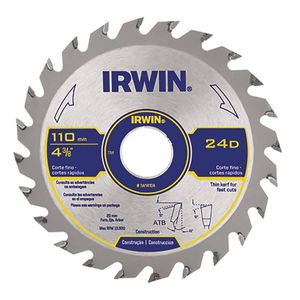 Disco De Serra Circular 30 Dentes Corte Fino 4.3/8" Irwin