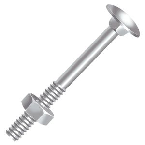 Parafuso Francês Porca 1/4"X1.3/4" Zincado 200 Peças Ciser