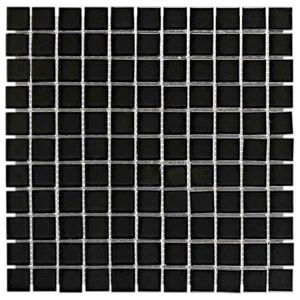 Pastilha De Vidro Cristal Preto 30cmx30cm Liege