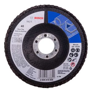 Disco Flap de Aço Curvo Grão 40 115MM BOSCH