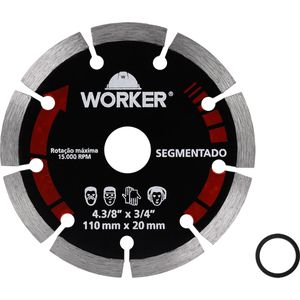 Disco Diamantado Segmentado 110mm Worker