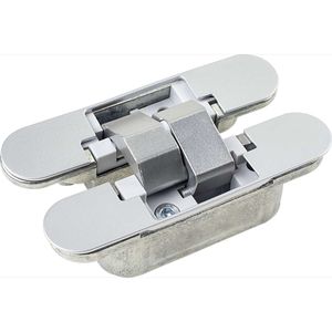 Dobradiça  Invisível  Oculta 3D Prata Kala