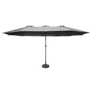 Ombrelone Modelo Retangular Duplo 4,5m Cinza Kala
