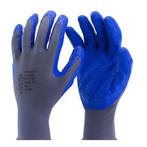 Luva Textil Latex Azul T9 SS1005 CA32035 Super Safety