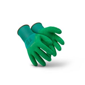 Luva Textil Latex Verde T8 SS1009 Super Safety