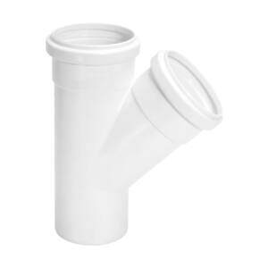 Junção Simples SN em PVC Branca 40mm Platubos