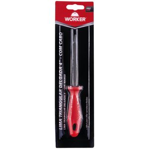 Lima Triangular Delgada com Cabo em PP 4" Worker