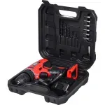Furadeira Parafusadeira a Bateria Worker 12V Bivolt com 13 Peças e 16 Posições de Torque