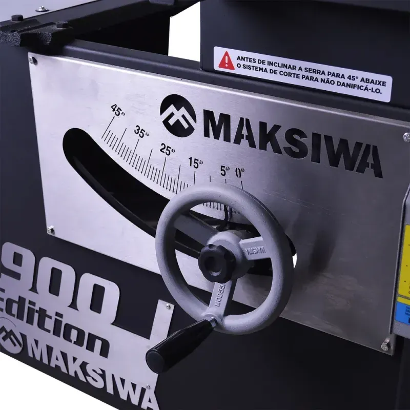 Esquadrejadeira ESQ.2900.I Black Edition Trifásica Eixo Inclinável Maksiwa