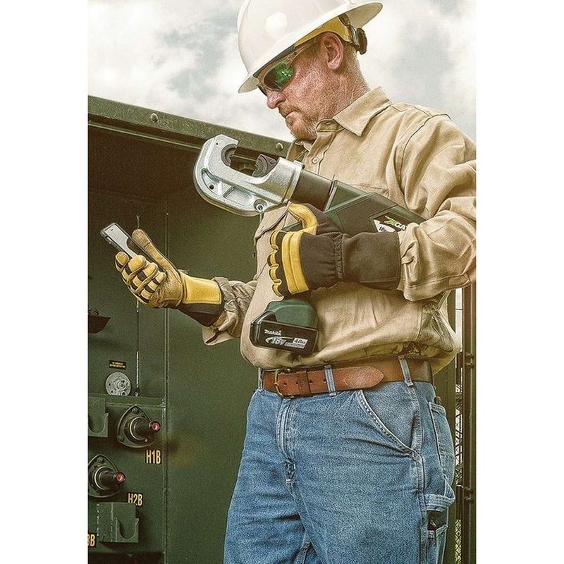 Prensa Terminal 380mm 12 Ton Bateria 18V 220V Greenlee