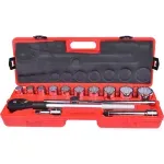 Jogo Soquetes Estriados 14 Peças Worker