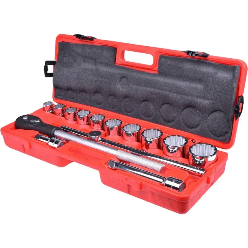 Jogo Soquetes Estriados 14 Peças Worker