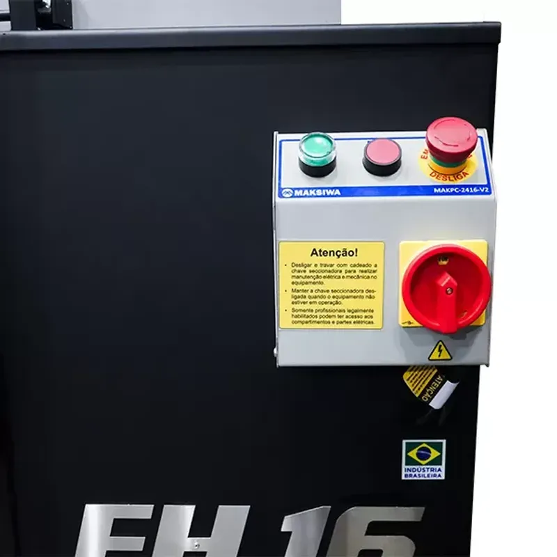 Furadeira Horizontal Reforçada 160mm 1Cv 2P Trifásico Black Edition Maksiwa