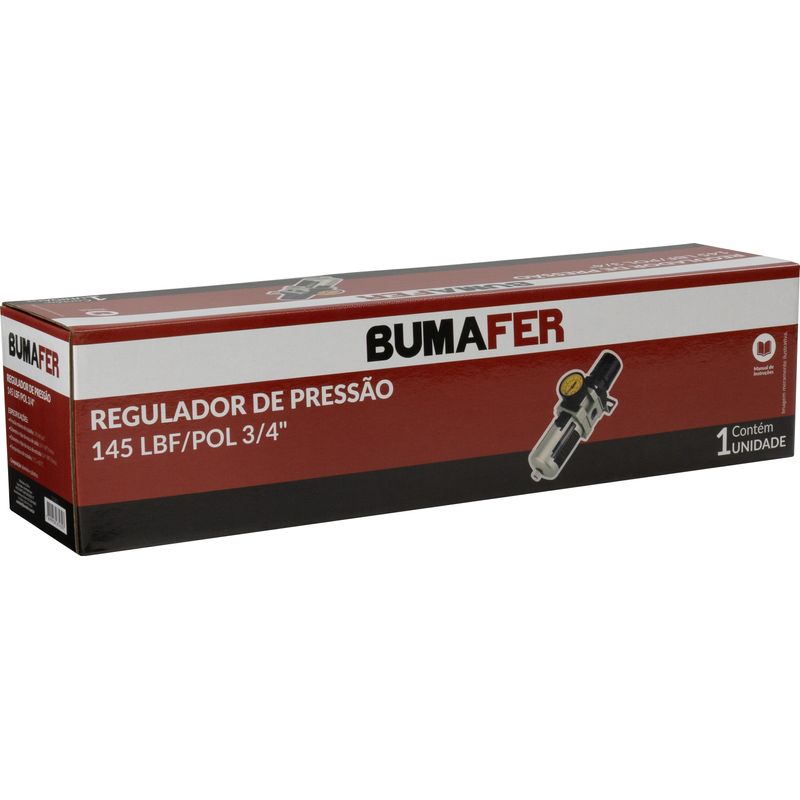 Regulador de Pressão 145 Lbf/Pol 3,4 Bumafer