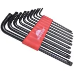 Jogo de Chave Torx Longa T9-T50 10 Peças Worker