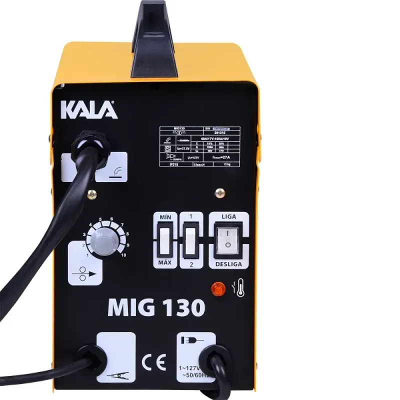 Máquina de Solda Mig sem Gás MIG130 127V Kala
