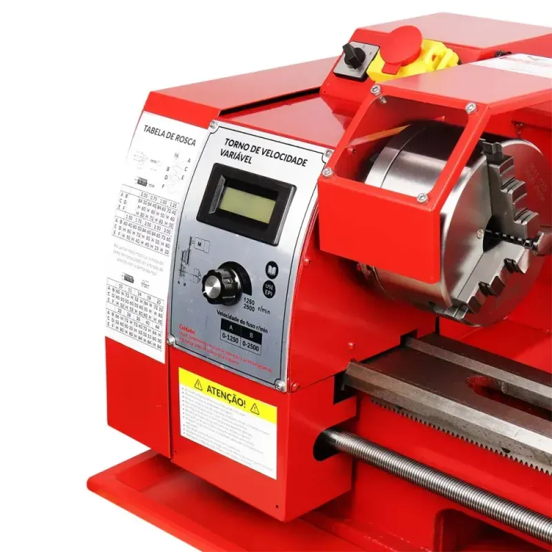 Torno Mecânico 400mm 1100W 220V Motor Brushless Bumafer