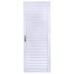 Porta Veneziana SPP Alumínio Branco Direita 210x80cm Aluvid