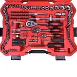 Jogo de Ferramentas Modelo 216 Peças Cromo Vanádio Bumafer