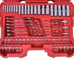 Jogo de Ferramentas Modelo 216 Peças Cromo Vanádio Bumafer