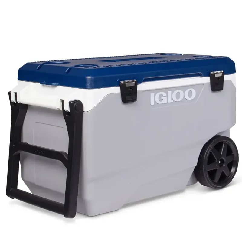 Caixa Térmica Ecocool Cinza com Rodas 85L Igloo