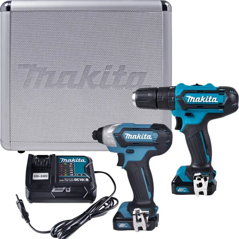 Kit Furadeira e Parafusadeira Impacto CLX228SAX 12V Makita