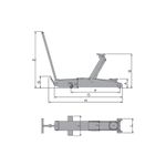 Macaco Hidráulico Jacaré JT2200 Longo Bovenau