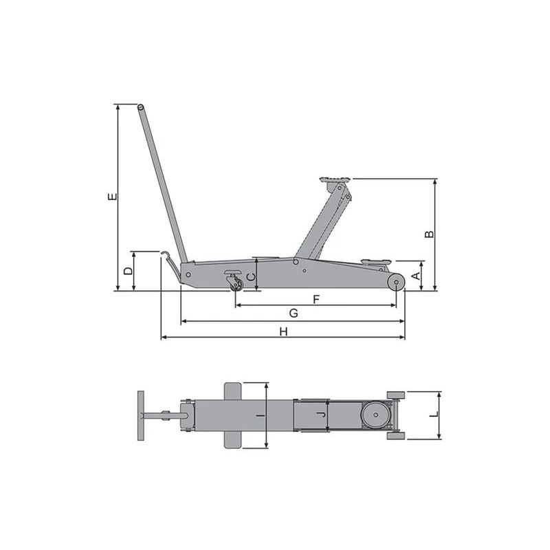 Macaco Hidráulico Jacaré JT2200 Longo Bovenau