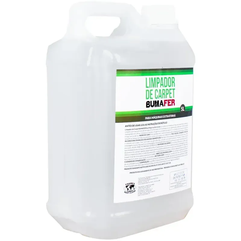Detergente 5 Litros Extratora de Carpet Bumafer